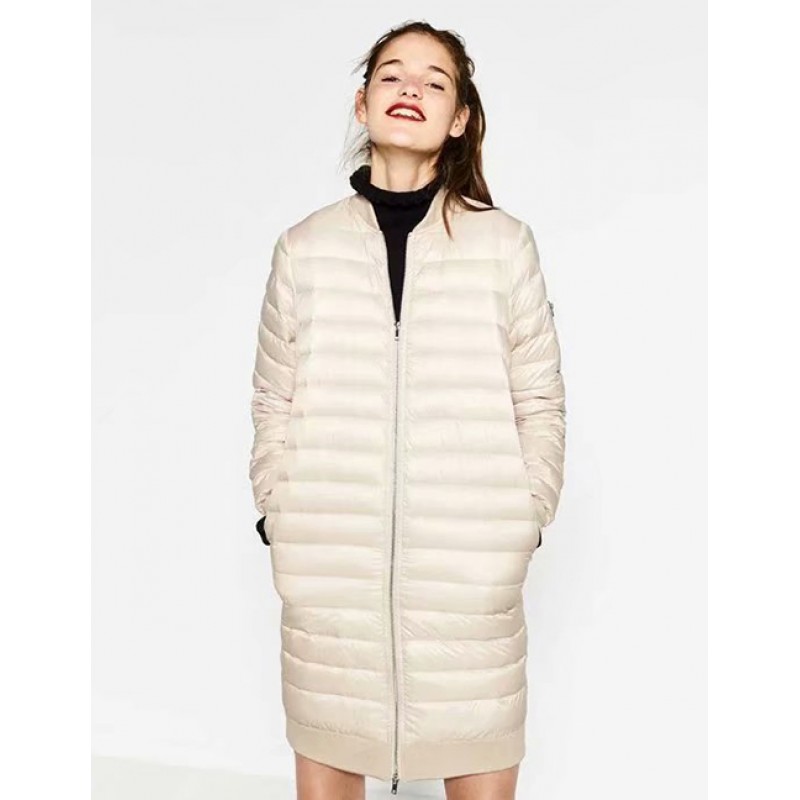 Fashion Beige Pure Color Decorated Cotton-padded Clothes Fashion Beige Pure Color Decorated Cotton-padded Clothes
